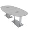 Skutchi Designs 45 in W, 96 in L, 29 in H, Engineered Wood Top, Grey HAR-BOVL-46X92-DOU-ELEC-XD01 - alternate 1